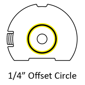 quarter inch circle insert