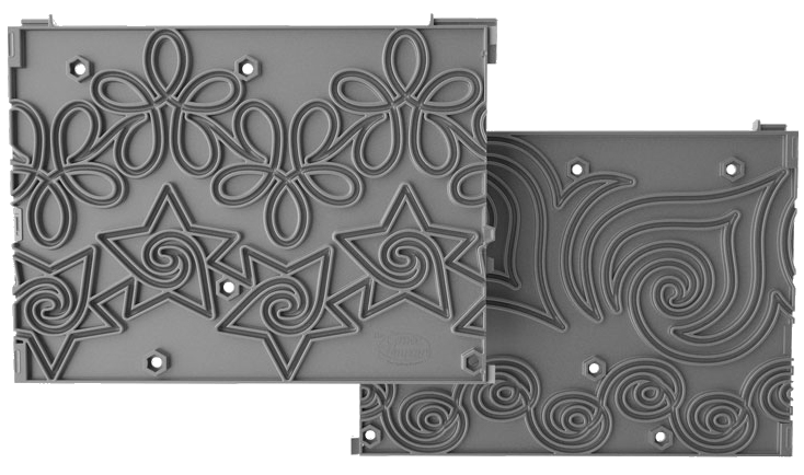 plastic pattern pantograph template back