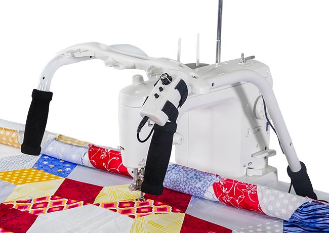 grace speed control and handles on continuum quilting frame