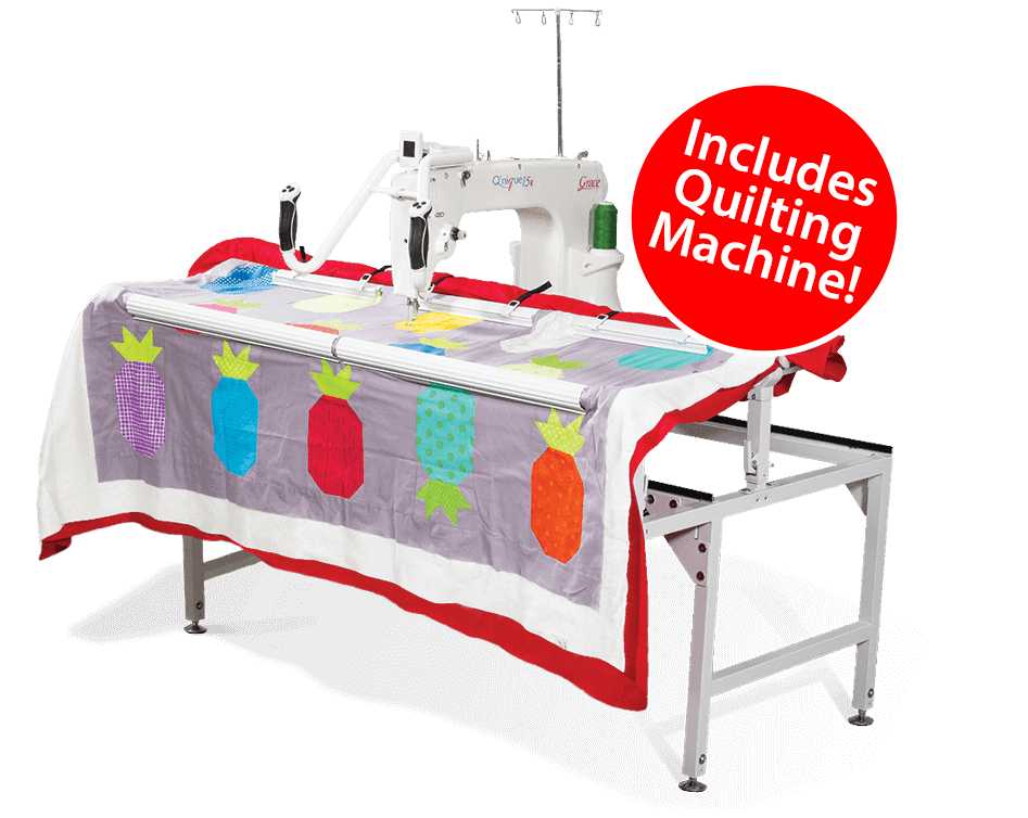 Q-Zone Hoop-Frame with Qnique 15R quilting machine