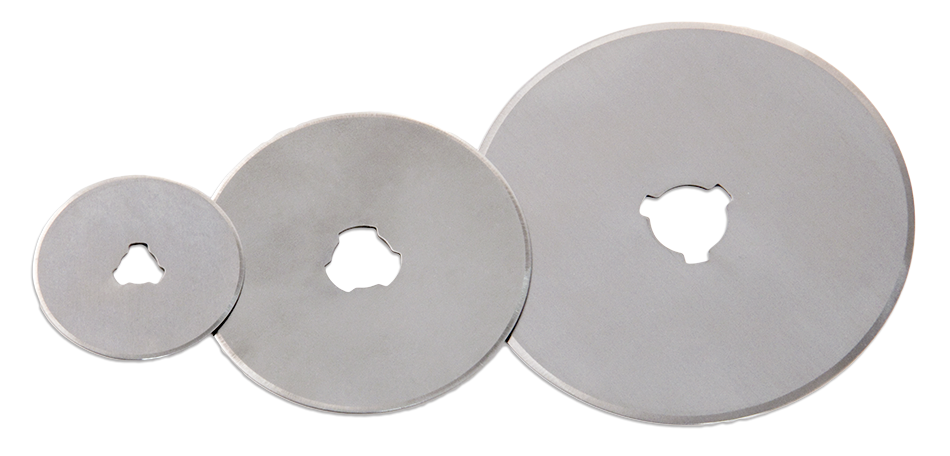 3 different size rotary blades