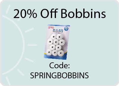 20% off bobbins code SPRINGBOBBINS