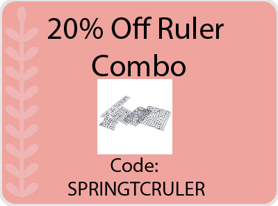 20% off ruler combo with code SPRINGTCRULER